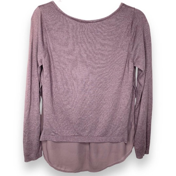 The Limited Purple Hi Lo Long Sleeve Shirt Extra Small XS - Picture 5 of 5